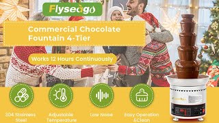 Flyseago Large Chocolate Fountain Machine Installation Video-digital control type