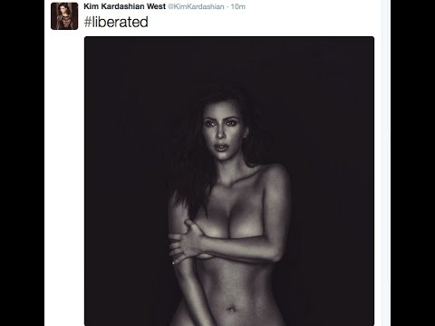 Kim's Twitter Has Nude Photo #liberated - Kim Kardashian West