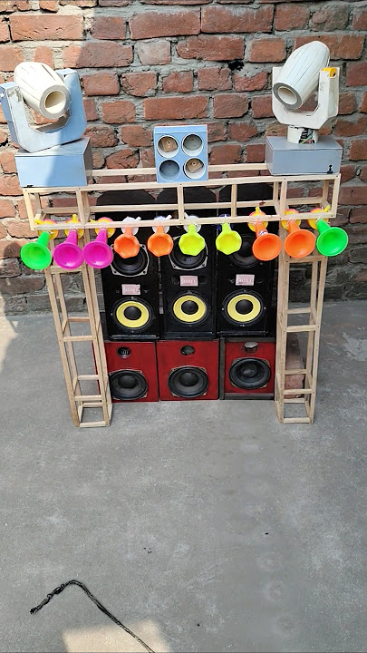 Mini Dj setup #dj #sound #minidjlight #soundsystem #djminiprobattery #automobile #minidjpickup
