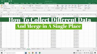 How To Select Different Data and Merge it In A Single Place