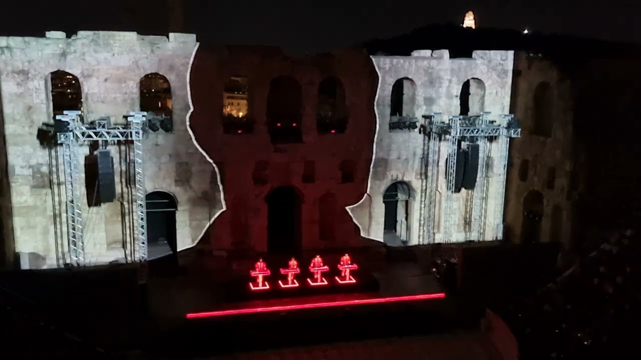 Kraftwerk - The Robots Live at The Acropolis, Athens Odeon of Herodes Atticus 16.07.2023