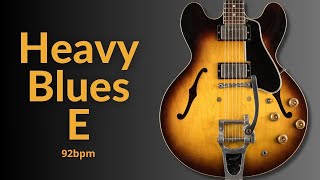 Heavy Groove Blues Guitar Backing Track in E Major
