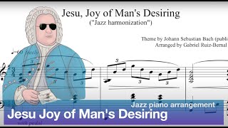 J.S. Bach's JESU, JOY OF MAN'S DESIRING piano jazz arrangement