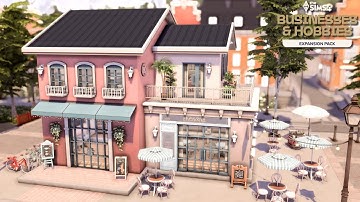 Cat Café & Apartment ☕🐈 Businesses & Hobbies 💼 The Sims 4 Speed Build | No CC