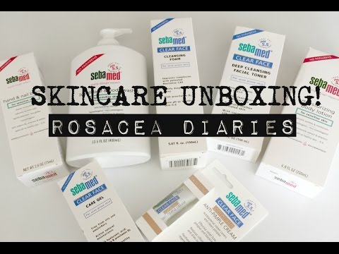 Sebamed Skincare Unboxing! | Acne and Sensitive Skin | Rosacea Diaries