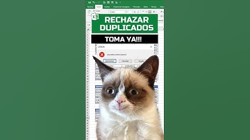 Rechazar valores duplicados en Excel #shorts #excel #excelgratis #exceltutorial