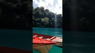 Blue lagoon #short #fyp #travel #portland #jamaica #beautiful #boat #healing #island