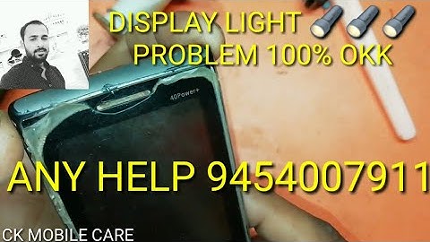 Lava kkt 40 power display 🔦🔦🔦 light problem and jampar solution100‰ okk