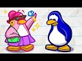 Pencilmate Joins CLUB PENGUIN?! | Animated Cartoons Characters | Animated Short Films | Pencilmation