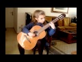 6 year old guitarist   recuerdos de la alhambra ftarrega  konstantina andritsou