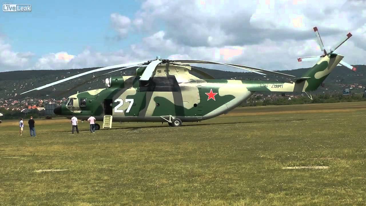 Mil Mi 26 Startup & Takeoff - YouTube