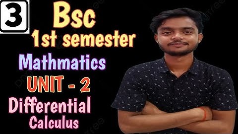 Unit - 2 | Bsc 1st semester mathmatics | Indeterminate forms | Differential calculus | #mjpru #Bsc