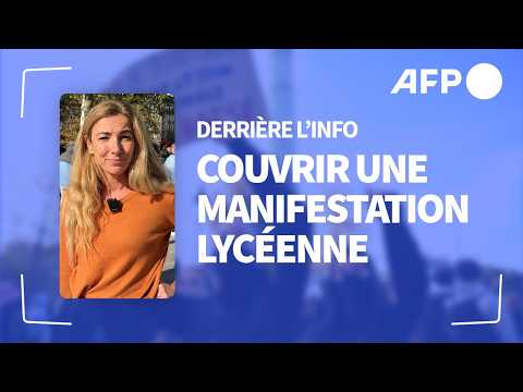 Derrière l'info : couvrir une manifestation lycéenne