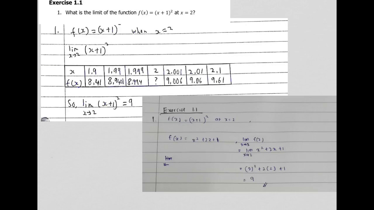 #008 Exercise 1.1 number 1 and 2 - YouTube