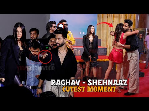 Shehnaaz Gill with Raghav Juyal CUTEST Moment at Kisi Ka Bhai Kisi Ki Jaan Trailer Launch