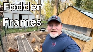 Fodder frames.