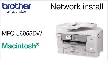 Install MFCJ6955DW on a wired network - Macintosh
