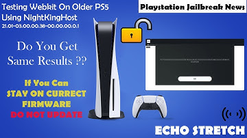 Testing Webkit On Older PS5 Using NightKingHost