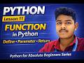 @Enough45 #pythonforbeginners Functions in PythonTutorial Python for AbsoluteBeginners –Lesson 11