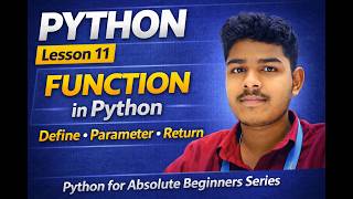 @Enough45  #pythonforbeginners Functions in PythonTutorial Python for AbsoluteBeginners –Lesson 11