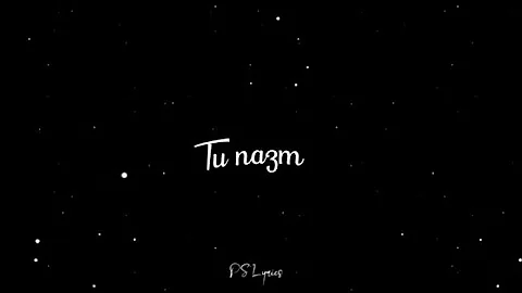 Tu nazm nazm sa mere✨ Black Screen Status 💫 Whatsapp Status 🌟