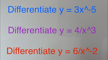 Power Rule | Calculus | x has a negative power or is in the denominator