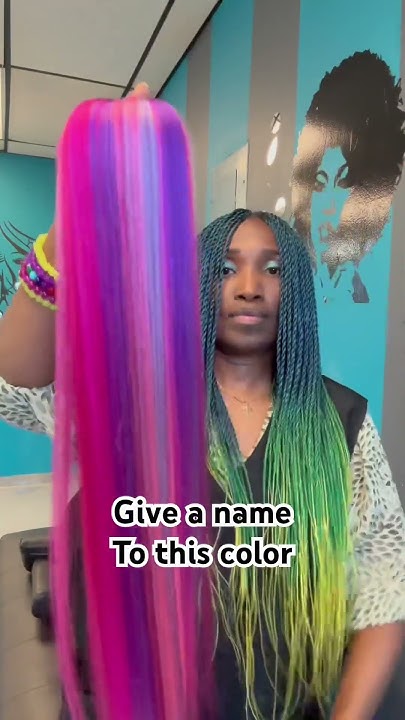  Hair braid color blend - YouTube