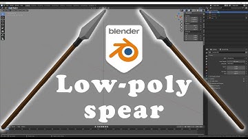 Create a low-poly medieval spear in Blender3D 2.8