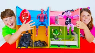 Hulk Batman Vampirina and Spiderman House