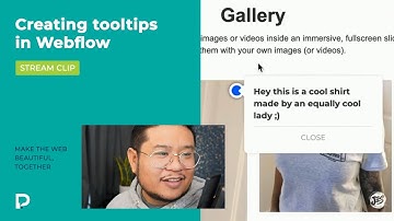 Creating tooltips in Webflow - Stream Clip