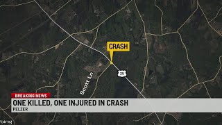 One Killed, One Injured in Pelzer Crash