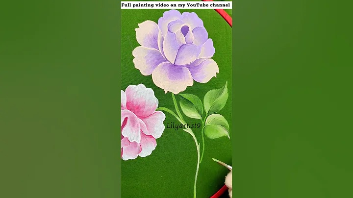 Rose painting Fabric painting on clothes #painting