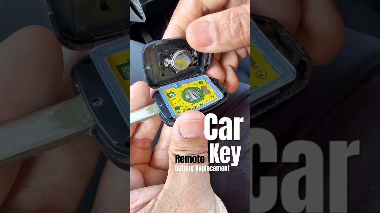 Как легко заменить батарейку в автомобильном брелке (сделай сам за 60 секунд) 