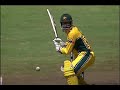 Andre Adams bowls Double Bouncer Andy Bichel goes BANG