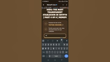 USDC: THE MOST TRANSPARENT STABLECOIN IN CRYPTO | PART 4 OF 6 | MEMEFI NEW VIDEO CODE