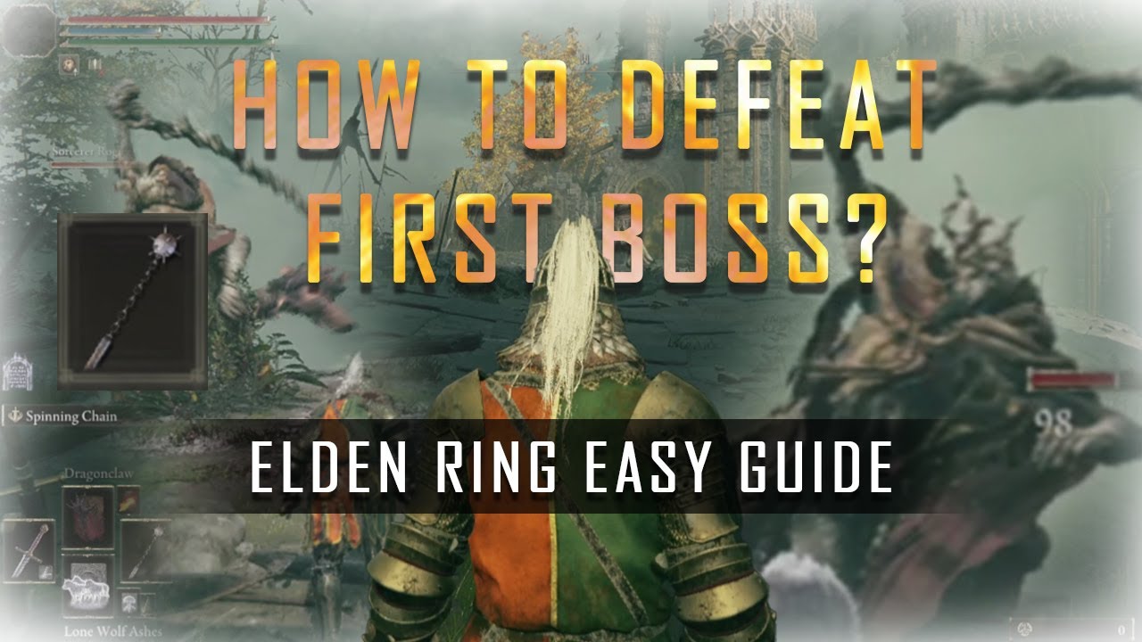 How to defeat the first boss Elden Ring | Beginners Guide - YouTube