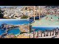 Rhodes Greece-Lindos (2021) Acropoli di Lindos Isola di Rodi Grecia (4K) 🇬🇷 🌴🏖