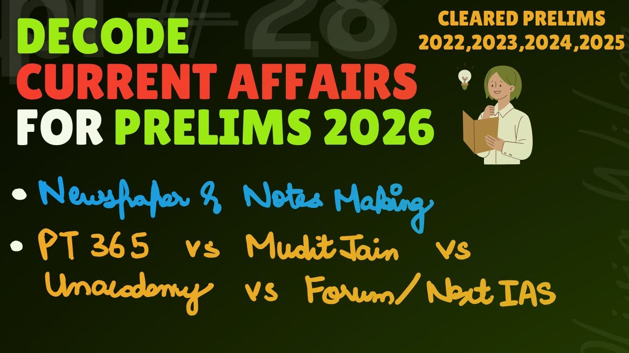 Decode Current Affairs for UPSC || PT 365 vs Mudit Jain vs Unacademy || Newspaper and Notes Making