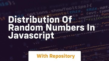 distribution of random numbers in javascript