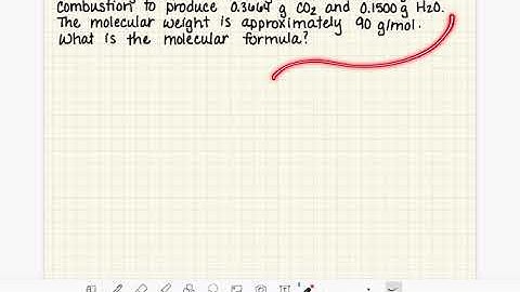 86: Combustion analysis for compounds with oxygen