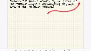 86: Combustion analysis for compounds with oxygen