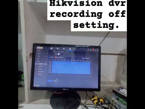 Hikvision dvr recording