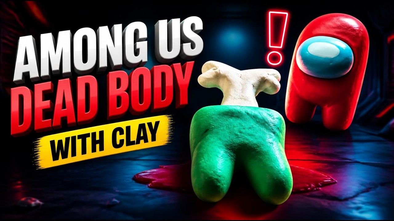 How to Make Dead Body AMONG US 3D with Clay DIY | Mr. Easy Origami ART ...