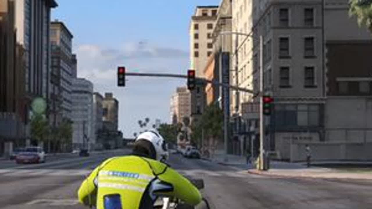 LSPDFR 港风模组 交通队驾驶R900铁马上班执勤巡逻 