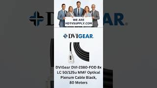 DVIGear DVI-2380-FOD 8x LC 50/125u MMF Optical Plenum Cable Black, 80 Meters