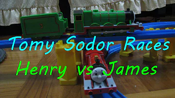 Tomy Sodor Races: Henry vs James Round 1 Race 2