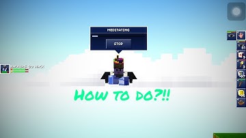 How to meditate in air (without jailbreak/root) in blockheads
