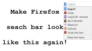 getbusy: Change / Restore Firefox search bar back to where it stays on the selected search engine