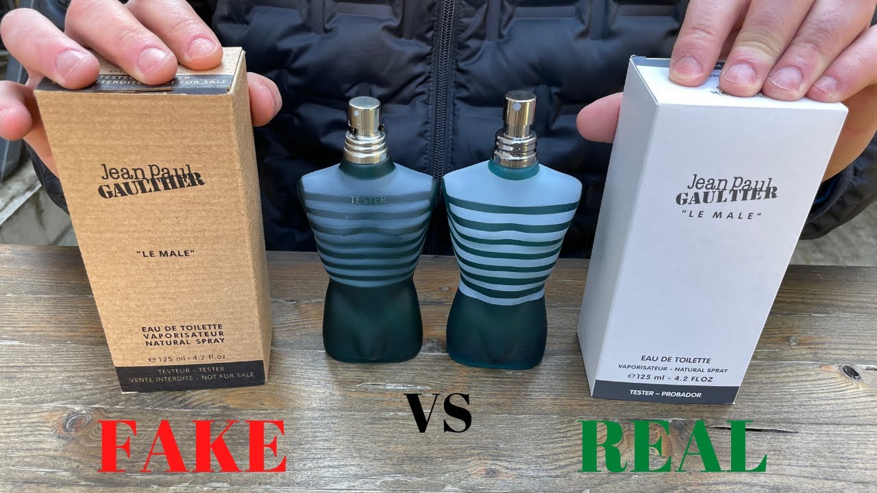 Fake vs Real Tester Jean Paul Gaultier Le Male Perfume Eau De