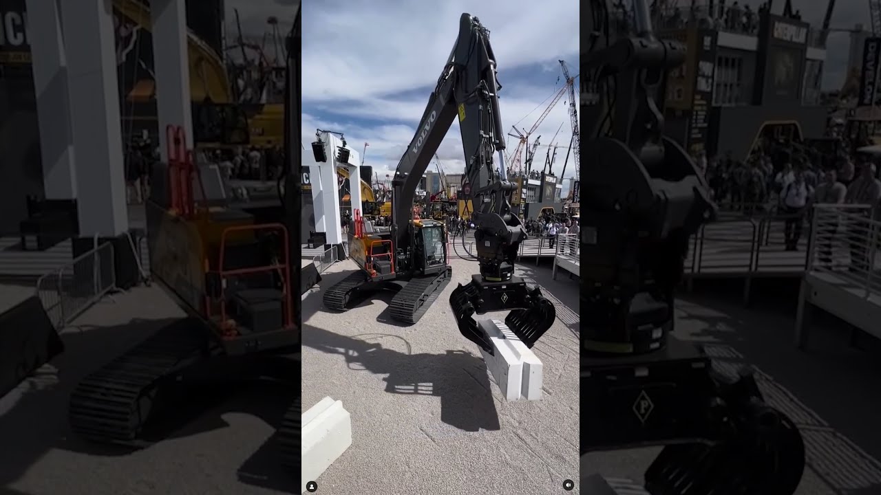 The Remote Operated EC250E At Volvo Construction Equipment Booth